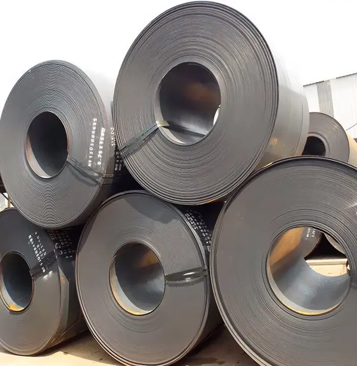 Chinese Manufacturer SS400 Q235 Q345 MS Iron Black Metal Hot Rolled Carbon Steel Coil