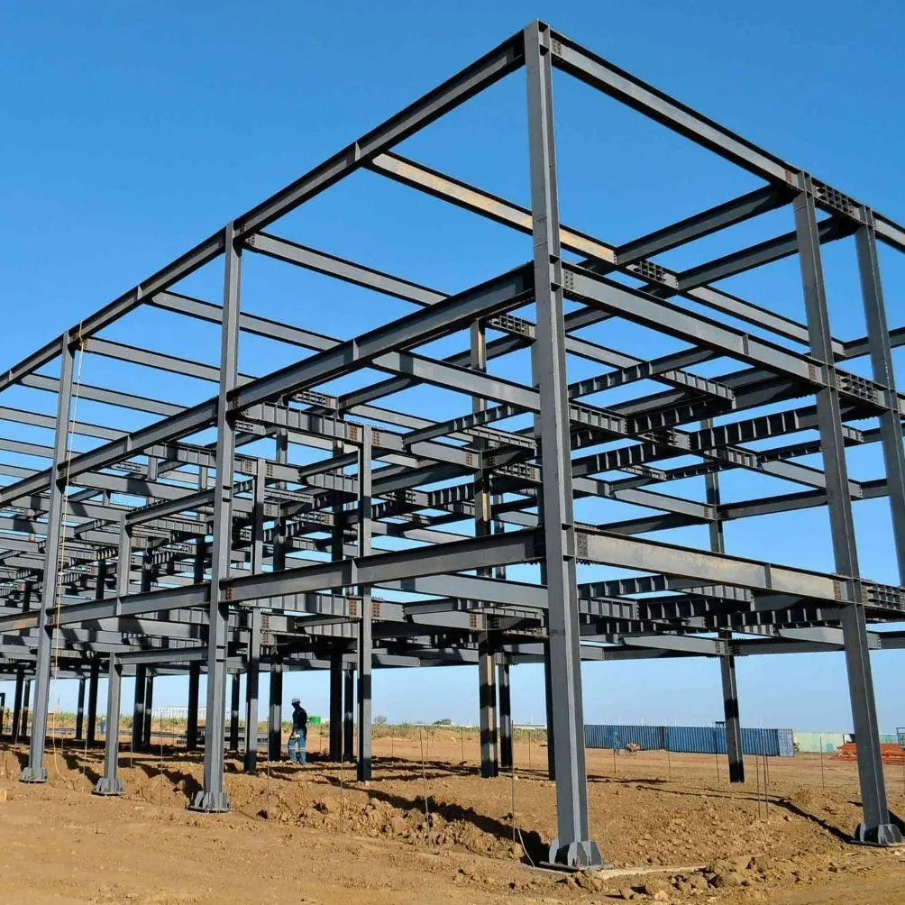 Construction Design Steel Structure Warehouse Prefabricated Engineering Steel Portal Frame Warehouse