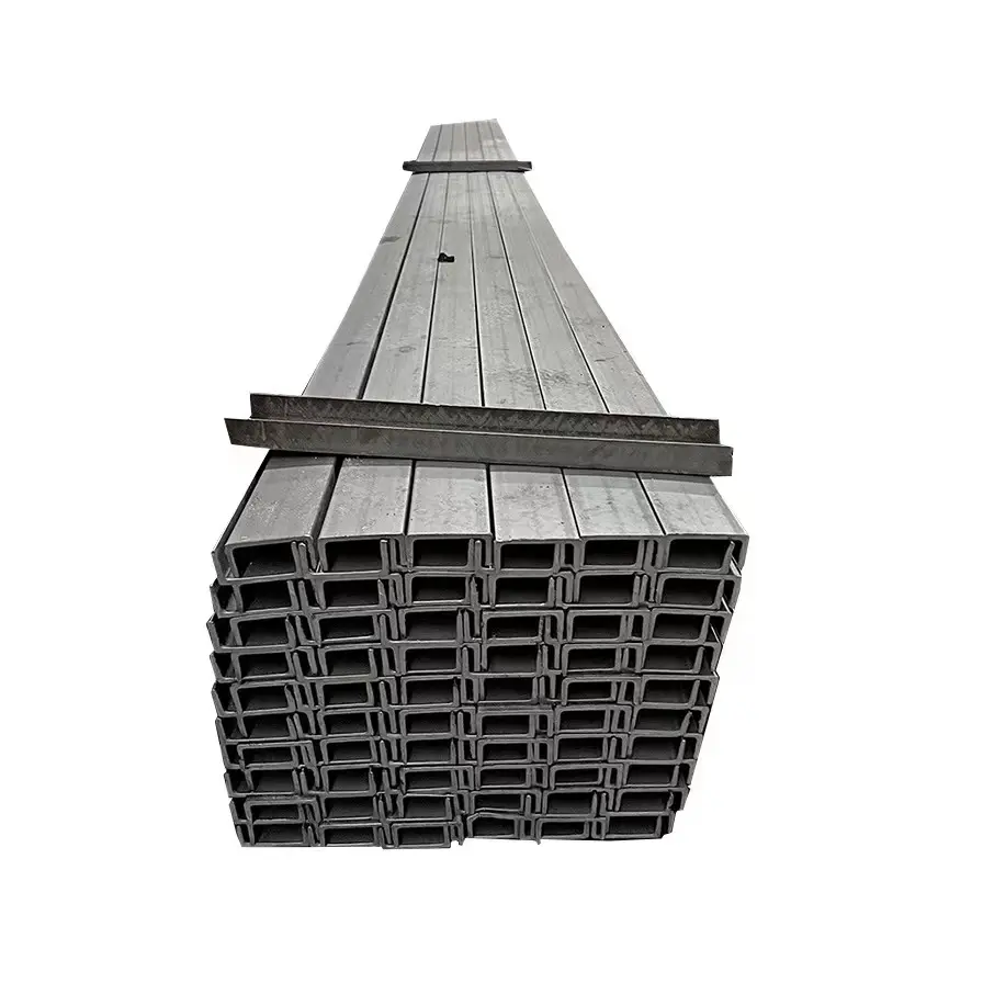 C- Shaped Steel Channels Hot Rolled Structural Carbon Steel Profiles Ss400b Q235B Q235 ASTM S355 U Channel